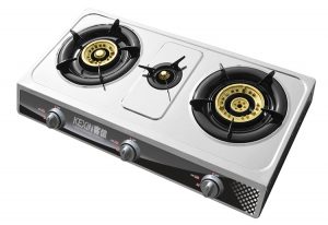 台式不锈钢三眼燃气灶，不锈钢三眼炉灶